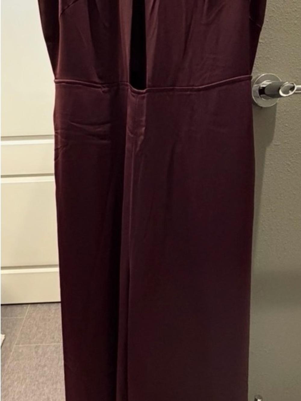 AQ/AQ Sleeveless Maxi Dress - Plum/Burgundy